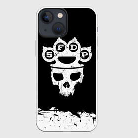 Чехол для iPhone 13 mini с принтом Five Finger Death Punch в Екатеринбурге,  |  | 5fdp | alternative | ffdp | groove | metal | metall | rock | альтернатива | грув | группа | метал | рок | череп