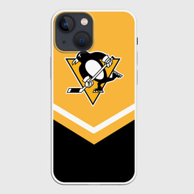Чехол для iPhone 13 mini с принтом Pittsburgh Penguins (Форма 1) в Екатеринбурге,  |  | питтсбург пингвинз