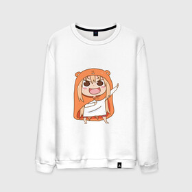 Мужской свитшот хлопок с принтом Umaru Chan в Екатеринбурге, 100% хлопок |  | anime | аниме | анимэ | умару