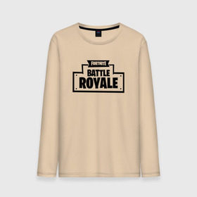Мужской лонгслив хлопок с принтом Fortnite Battle Royale Logo в Екатеринбурге, 100% хлопок |  | 