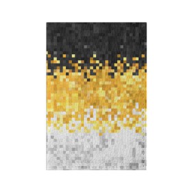 Обложка для паспорта матовая кожа с принтом 1858 Имперский флаг пикселами в Екатеринбурге, натуральная матовая кожа | размер 19,3 х 13,7 см; прозрачные пластиковые крепления | camouflage fabric suprime military | военный триколор россии | камуфляж имперский флаг россии | камуфляжный | текстура вежливых | черно желто белый