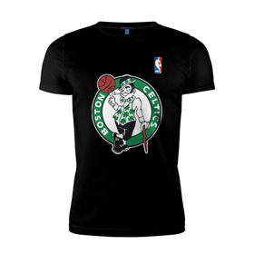 Мужская футболка премиум с принтом Boston celtics в Екатеринбурге, 92% хлопок, 8% лайкра | приталенный силуэт, круглый вырез ворота, длина до линии бедра, короткий рукав | boston celtics | nba | баскетбол | бостон селтикс