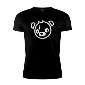 Мужская футболка премиум с принтом Cuddle Bear в Екатеринбурге, 92% хлопок, 8% лайкра | приталенный силуэт, круглый вырез ворота, длина до линии бедра, короткий рукав | battle royale | fortnite | lama | батл рояль | лама | медведь | фортнайт