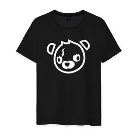 Мужская футболка хлопок с принтом Cuddle Bear в Екатеринбурге, 100% хлопок | прямой крой, круглый вырез горловины, длина до линии бедер, слегка спущенное плечо. | battle royale | fortnite | lama | батл рояль | лама | медведь | фортнайт