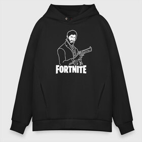 Мужское худи Oversize хлопок с принтом Fortnite в Екатеринбурге, френч-терри — 70% хлопок, 30% полиэстер. Мягкий теплый начес внутри —100% хлопок | боковые карманы, эластичные манжеты и нижняя кромка, капюшон на магнитной кнопке | battle royale | fortnite | lama | батл рояль | лама | фортнайт