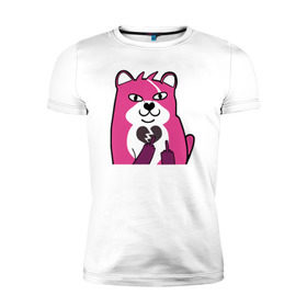 Мужская футболка премиум с принтом Fortnite Bear в Екатеринбурге, 92% хлопок, 8% лайкра | приталенный силуэт, круглый вырез ворота, длина до линии бедра, короткий рукав | battle royale | fortnite | lama | батл рояль | лама | медведь | фортнайт