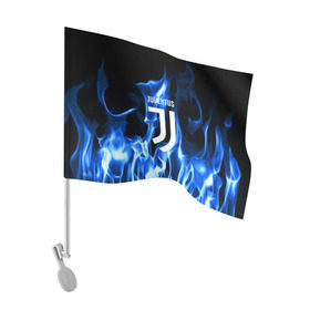 Флаг для автомобиля с принтом JUVENTUS в Екатеринбурге, 100% полиэстер | Размер: 30*21 см | fc | football | footer | juventus | soccer | socker | sport | огонь | пламя | спорт | футбол | футбольный клуб | ювентус