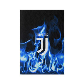 Обложка для паспорта матовая кожа с принтом JUVENTUS в Екатеринбурге, натуральная матовая кожа | размер 19,3 х 13,7 см; прозрачные пластиковые крепления | fc | football | footer | juventus | soccer | socker | sport | огонь | пламя | спорт | футбол | футбольный клуб | ювентус