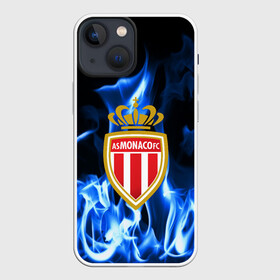 Чехол для iPhone 13 mini с принтом MONACO в Екатеринбурге,  |  | fc | football | footer | monaco | soccer | socker | sport | монако | огонь | пламя | спорт | футбол | футбольный клуб