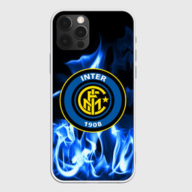 Чехол для iPhone 12 Pro Max с принтом INTER в Екатеринбурге, Силикон |  | fc | football | footer | inter | soccer | socker | sport | интер | огонь | пламя | спорт | футбол | футбольный клуб