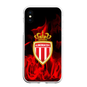 Чехол для iPhone XS Max матовый с принтом MONACO SPORT в Екатеринбурге, Силикон | Область печати: задняя сторона чехла, без боковых панелей | football | soccer | монако