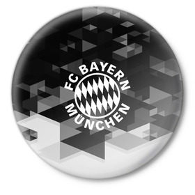 Значок с принтом Bayern Munchen Geometry Sport в Екатеринбурге,  металл | круглая форма, металлическая застежка в виде булавки | abstraction | bayern munchen | championship | fc | football | footer | polygon | soccer | socker | sport | абстракция | одежда | спорт | спортивный | униформа | футбол | футбольный клуб | чемпионат