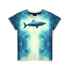 Детская футболка 3D с принтом Акула в Екатеринбурге, 100% гипоаллергенный полиэфир | прямой крой, круглый вырез горловины, длина до линии бедер, чуть спущенное плечо, ткань немного тянется | shark | водолаз | гарпун | глубина | дельфин | злость | зубы | кит | кровь | курорт | лето | море | океан | отдых | охота | плавник | пляж | риф | рыба | хищник | челюсти | челюсть