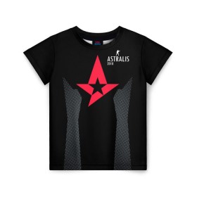 Детская футболка 3D с принтом Astralis - The Form в Екатеринбурге, 100% гипоаллергенный полиэфир | прямой крой, круглый вырез горловины, длина до линии бедер, чуть спущенное плечо, ткань немного тянется | Тематика изображения на принте: 0x000000123 | astralis | csgo | form | астралис | ксго | форма