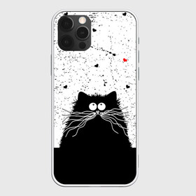 Чехол для iPhone 12 Pro Max с принтом Котик в Екатеринбурге, Силикон |  | cats | kitty | кот | котик | сердечки cat | сердце