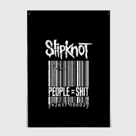 Постер с принтом Slipknot People в Екатеринбурге, 100% бумага
 | бумага, плотность 150 мг. Матовая, но за счет высокого коэффициента гладкости имеет небольшой блеск и дает на свету блики, но в отличии от глянцевой бумаги не покрыта лаком | alternative | iowa | metal | nu | slipknot | slipnot | taylor | метал | слипкнот | слипнот