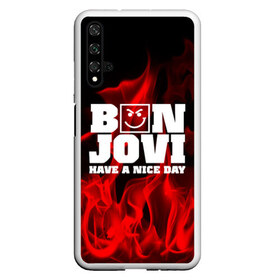 Чехол для Honor 20 с принтом BON JOVI в Екатеринбурге, Силикон | Область печати: задняя сторона чехла, без боковых панелей | bon jovi | альтернативный хип хоп | группа | инди поп | музыка | музыкальное произведение | ноты | регги | рок | синти поп