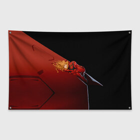 Флаг-баннер с принтом Asuka Langley Soryu в Екатеринбурге, 100% полиэстер | размер 67 х 109 см, плотность ткани — 95 г/м2; по краям флага есть четыре люверса для крепления | gehirn | nerv | аска | второе | дитя | ева | евангелион | лэнгли | пилот | сорью