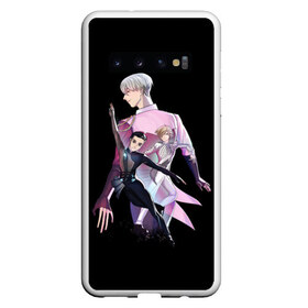 Чехол для Samsung Galaxy S10 с принтом Yuri on Ice_2 в Екатеринбурге, Силикон | Область печати: задняя сторона чехла, без боковых панелей | Тематика изображения на принте: yuri on ice | юри на льду