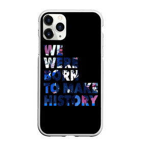 Чехол для iPhone 11 Pro матовый с принтом We were born to make history в Екатеринбурге, Силикон |  | yuri on ice | юри на льду