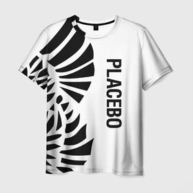 Мужская футболка 3D с принтом Placebo в Екатеринбурге, 100% полиэфир | прямой крой, круглый вырез горловины, длина до линии бедер | Тематика изображения на принте: placebo | альтернативный | инди | индирок | плацебо | рок