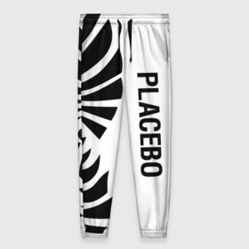 Женские брюки 3D с принтом Placebo в Екатеринбурге, полиэстер 100% | прямой крой, два кармана без застежек по бокам, с мягкой трикотажной резинкой на поясе и по низу штанин. В поясе для дополнительного комфорта — широкие завязки | placebo | альтернативный | инди | индирок | плацебо | рок