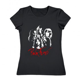 Женская футболка хлопок с принтом Pink Floyd в Екатеринбурге, 100% хлопок | прямой крой, круглый вырез горловины, длина до линии бедер, слегка спущенное плечо | pink floyd | pinkfloyd | арт | артрок | группа | дэвид гилмор | пинк флойд | пинкфлойд | прогрессивный | психоделический | рок | сид барретт | симфонический | спэйс | эйсид | экспериментальный