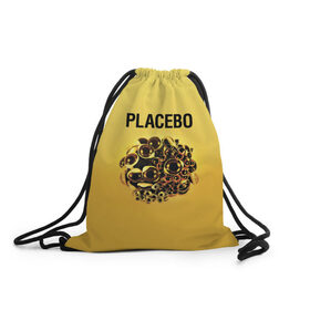 Рюкзак-мешок 3D с принтом Placebo в Екатеринбурге, 100% полиэстер | плотность ткани — 200 г/м2, размер — 35 х 45 см; лямки — толстые шнурки, застежка на шнуровке, без карманов и подкладки | placebo | альтернативный | инди | индирок | плацебо | рок