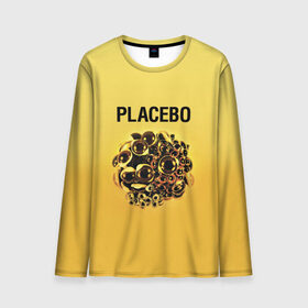 Мужской лонгслив 3D с принтом Placebo в Екатеринбурге, 100% полиэстер | длинные рукава, круглый вырез горловины, полуприлегающий силуэт | Тематика изображения на принте: placebo | альтернативный | инди | индирок | плацебо | рок