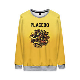 Женский свитшот 3D с принтом Placebo в Екатеринбурге, 100% полиэстер с мягким внутренним слоем | круглый вырез горловины, мягкая резинка на манжетах и поясе, свободная посадка по фигуре | placebo | альтернативный | инди | индирок | плацебо | рок