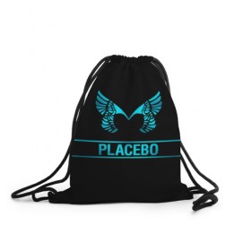 Рюкзак-мешок 3D с принтом Placebo в Екатеринбурге, 100% полиэстер | плотность ткани — 200 г/м2, размер — 35 х 45 см; лямки — толстые шнурки, застежка на шнуровке, без карманов и подкладки | 
