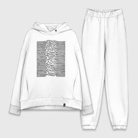 Женский костюм хлопок Oversize с принтом Unknown Pleasures в Екатеринбурге,  |  | ian curtis | joy division | rock | unknown pleasures | иэн кёртис | рок