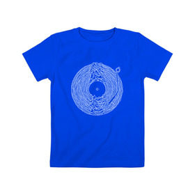 Детская футболка хлопок с принтом Soundscape в Екатеринбурге, 100% хлопок | круглый вырез горловины, полуприлегающий силуэт, длина до линии бедер | ian curtis | joy division | rock | unknown pleasures | иэн кёртис | рок