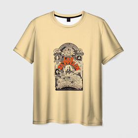 Мужская футболка 3D с принтом Led Zeppelin Vintage в Екатеринбурге, 100% полиэфир | прямой крой, круглый вырез горловины, длина до линии бедер | Тематика изображения на принте: 