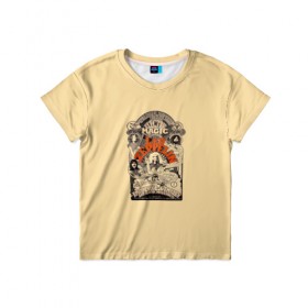 Детская футболка 3D с принтом Led Zeppelin Vintage в Екатеринбурге, 100% гипоаллергенный полиэфир | прямой крой, круглый вырез горловины, длина до линии бедер, чуть спущенное плечо, ткань немного тянется | 