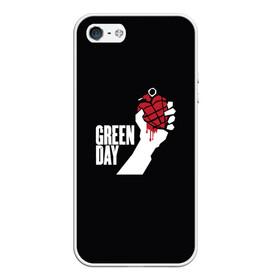 Чехол для iPhone 5/5S матовый с принтом Green Day в Екатеринбурге, Силикон | Область печати: задняя сторона чехла, без боковых панелей | american idiot