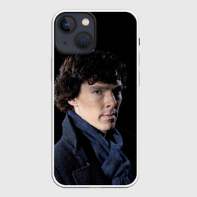 Чехол для iPhone 13 mini с принтом Sherlock в Екатеринбурге,  |  | benedict | cumberbatch | sherlock | бенедикт | камбербатч | шерлок