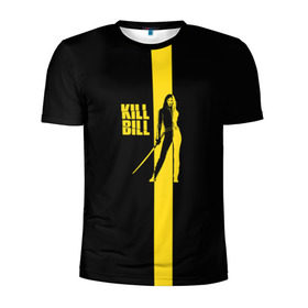 Мужская футболка 3D спортивная с принтом Kill Bill в Екатеринбурге, 100% полиэстер с улучшенными характеристиками | приталенный силуэт, круглая горловина, широкие плечи, сужается к линии бедра | Тематика изображения на принте: тарантино | ума турман