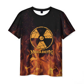 Мужская футболка 3D с принтом Megadeth в Екатеринбурге, 100% полиэфир | прямой крой, круглый вырез горловины, длина до линии бедер | megadet | megadeth | группа | дирк вербурен | дэвид эллефсон | дэйв мастейн | кико лоурейро | мегадет | мегадетх | метал | рок | трэш | трэшметал | тяжелый | хард | хардрок | хеви | хевиметал