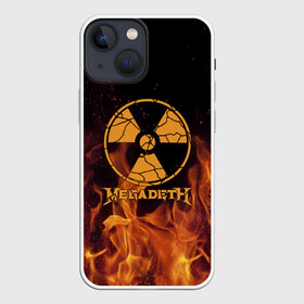 Чехол для iPhone 13 mini с принтом Megadeth в Екатеринбурге,  |  | megadet | megadeth | группа | дирк вербурен | дэвид эллефсон | дэйв мастейн | кико лоурейро | мегадет | мегадетх | метал | рок | трэш | трэшметал | тяжелый | хард | хардрок | хеви | хевиметал