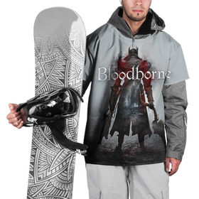 Накидка на куртку 3D с принтом Bloodborne в Екатеринбурге, 100% полиэстер |  | bb | fromsoftware | vicar amelia | амелия | бладборн | викарий | души | охотники | пиратs | порождение крови | руны