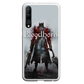 Чехол для Honor P30 с принтом Bloodborne в Екатеринбурге, Силикон | Область печати: задняя сторона чехла, без боковых панелей | bb | fromsoftware | vicar amelia | амелия | бладборн | викарий | души | охотники | пиратs | порождение крови | руны