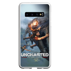 Чехол для Samsung Galaxy S10 с принтом Uncharted в Екатеринбурге, Силикон | Область печати: задняя сторона чехла, без боковых панелей | chloe | drake | elena | nathan | naughty dog | sully | анчартед | дрейк | натан | нейтан | ноти дог | пиратs | приключения | путь вора | салли | утраченное наследие