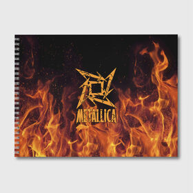 Альбом для рисования с принтом Metallica в Екатеринбурге, 100% бумага
 | матовая бумага, плотность 200 мг. | m | metallica | группа | джеймс хэтфилд | кирк хэмметт | ларс ульрих | метал | металика | металлика | миталика | музыка | роберт трухильо | рок | трэш | трэшметал | хард | хардрок | хеви | хевиметал