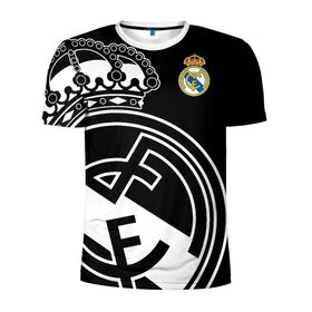 Мужская футболка 3D спортивная с принтом Real Madrid Exclusive в Екатеринбурге, 100% полиэстер с улучшенными характеристиками | приталенный силуэт, круглая горловина, широкие плечи, сужается к линии бедра | 2019 | мадрид | реал | форма | эксклюзив
