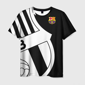 Мужская футболка 3D с принтом Barcelona Exclusive в Екатеринбурге, 100% полиэфир | прямой крой, круглый вырез горловины, длина до линии бедер | 2019 | барселона | фк | форма | эксклюзив