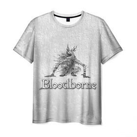 Мужская футболка 3D с принтом Bloodborne в Екатеринбурге, 100% полиэфир | прямой крой, круглый вырез горловины, длина до линии бедер | bb | bloodborne | bloodbourne | fromsoftware | vicar amelia | амелия | бб | блад | бладборн | викарий | души | охотники | пиратs | порождение крови | руны