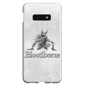 Чехол для Samsung S10E с принтом Bloodborne в Екатеринбурге, Силикон | Область печати: задняя сторона чехла, без боковых панелей | bb | bloodborne | bloodbourne | fromsoftware | vicar amelia | амелия | бб | блад | бладборн | викарий | души | охотники | пиратs | порождение крови | руны