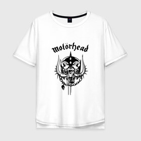 Мужская футболка хлопок Oversize с принтом Motrhead в Екатеринбурге, 100% хлопок | свободный крой, круглый ворот, “спинка” длиннее передней части | larry wallis | lucas fox | motorhead | motrhead | группа | кэмпбелл | лемми | метал | микки ди | мотор хед | моторхед | рок | тейлор | фил | хард | хардрок | хеви | хевиметал