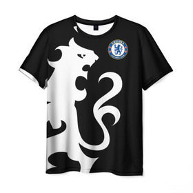 Мужская футболка 3D с принтом Chelsea Exclusive в Екатеринбурге, 100% полиэфир | прямой крой, круглый вырез горловины, длина до линии бедер | 2019 | exclusive | челси | эксклюзив